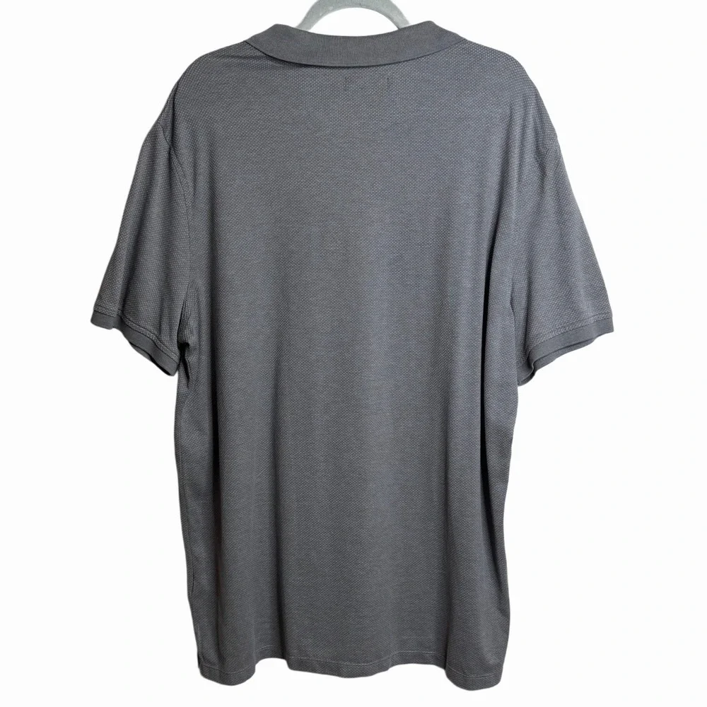NWT Banana Republic‎ Luxury-Touch Performance Polo Shirt Gray Mens Sz XXL